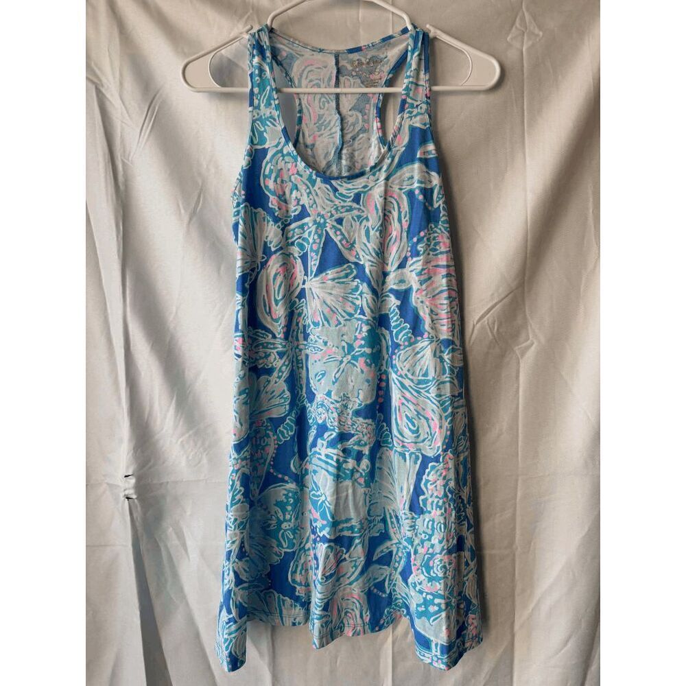 Lilly Pulitzer Melle Dress in Blue Haven Pop Womens Size XXS